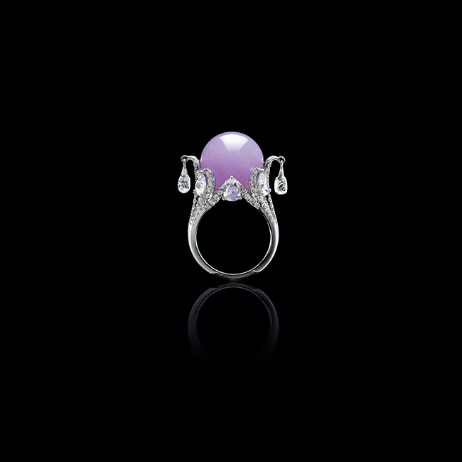 Violet Bead Ring